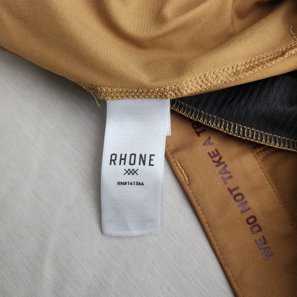 Rhone Commuter Pants Mens 33 Tan Excellent Slim Fit Stretch Technical Chinos - Picture 10 of 12